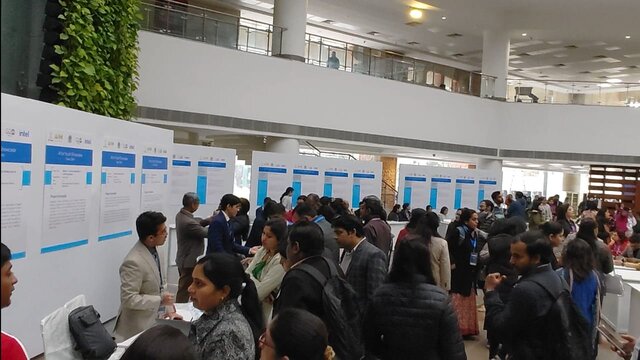 Aritra Neogi addressing the delegates at the AIoT Showcase Exhibition