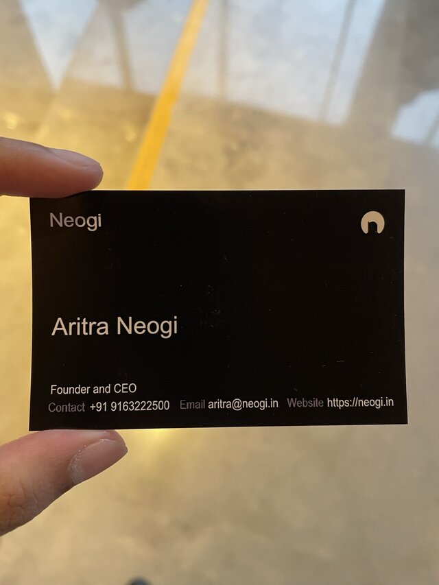 Aritra Neogi representing Neogi Software as the Founder and CEO