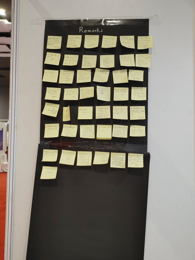 Project remarks from visitors at the exhibition